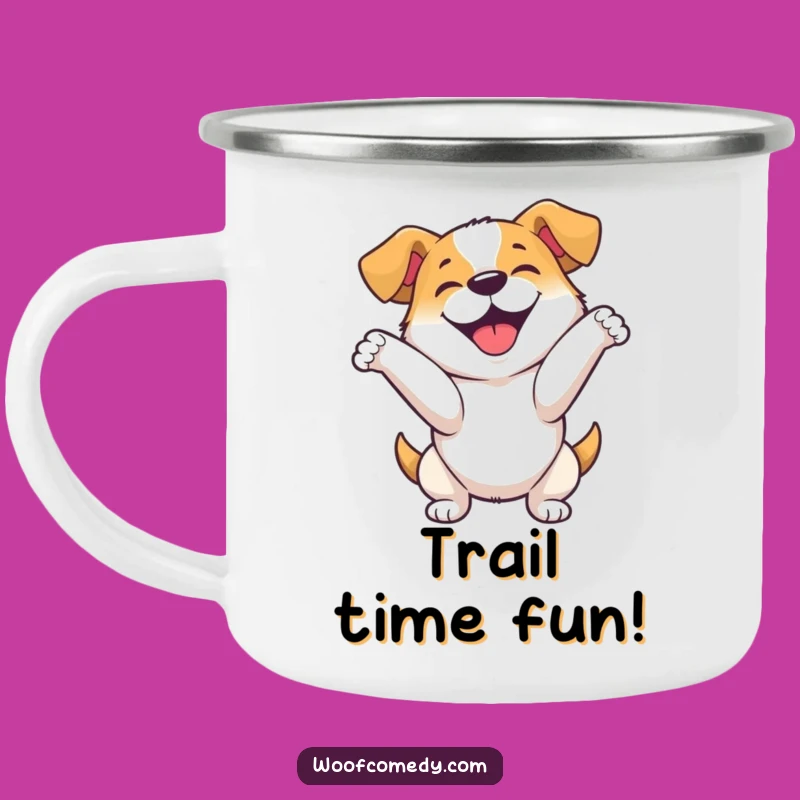 Funny Dog Performance Mug: Your Applause-Worthy Camp Companion!
