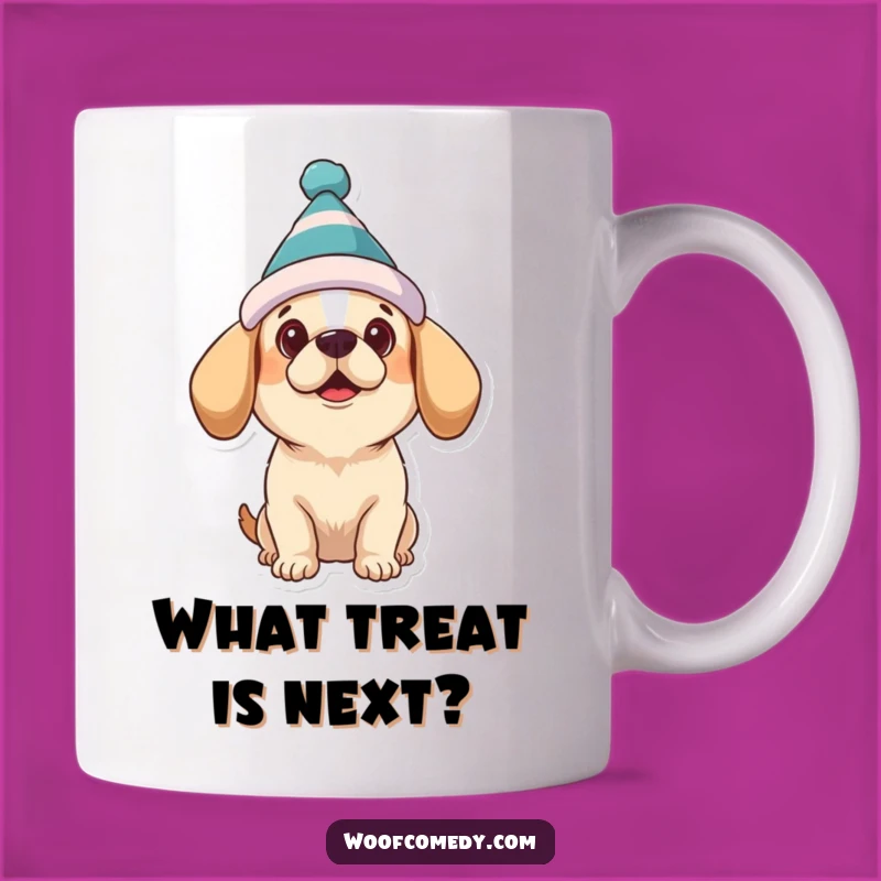 Funny Dog Hat Mug: Adorable Expectation, Hilarious Pup Art, Perfect Gift