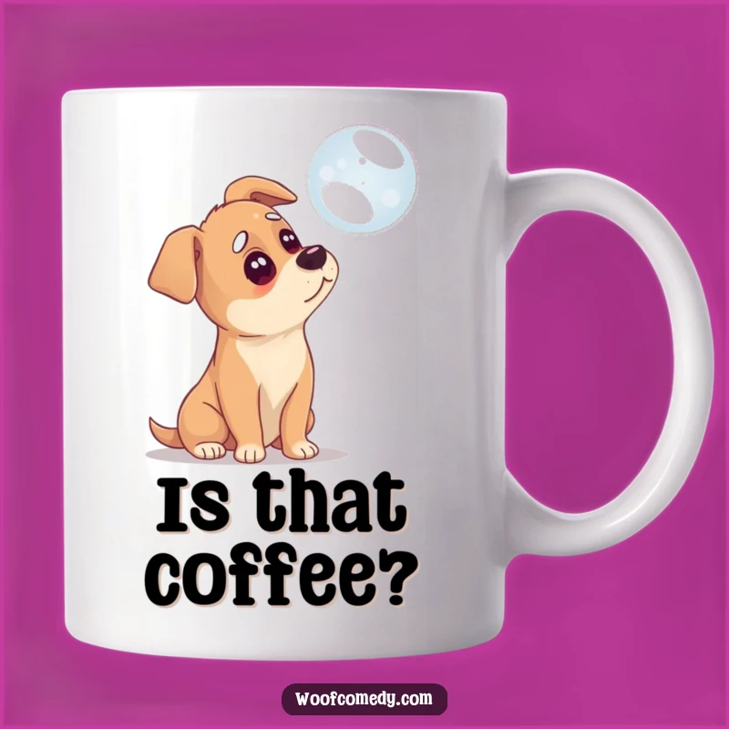 Funny Confused Dog Mug: Puzzled Pup Gift