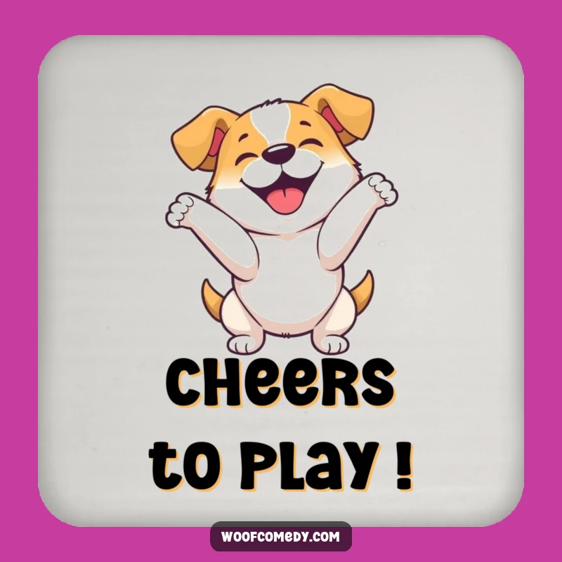 Funny Dog Bow Coaster: Protect Surfaces with Applause!