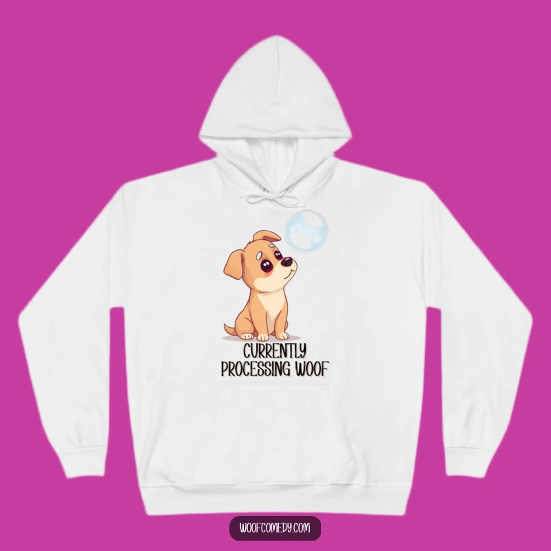 Funny Confused Dog Hoodie: Cozy Pondering Gift