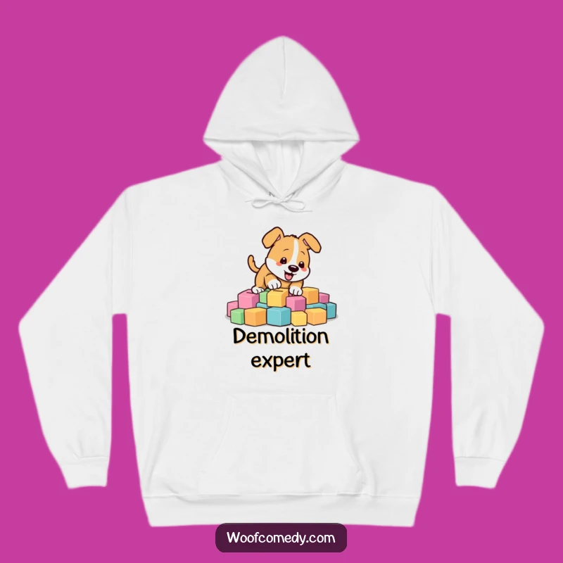 Funny Digging Dog Hoodie - Cozy & Vibrant Playful Pup Wear
