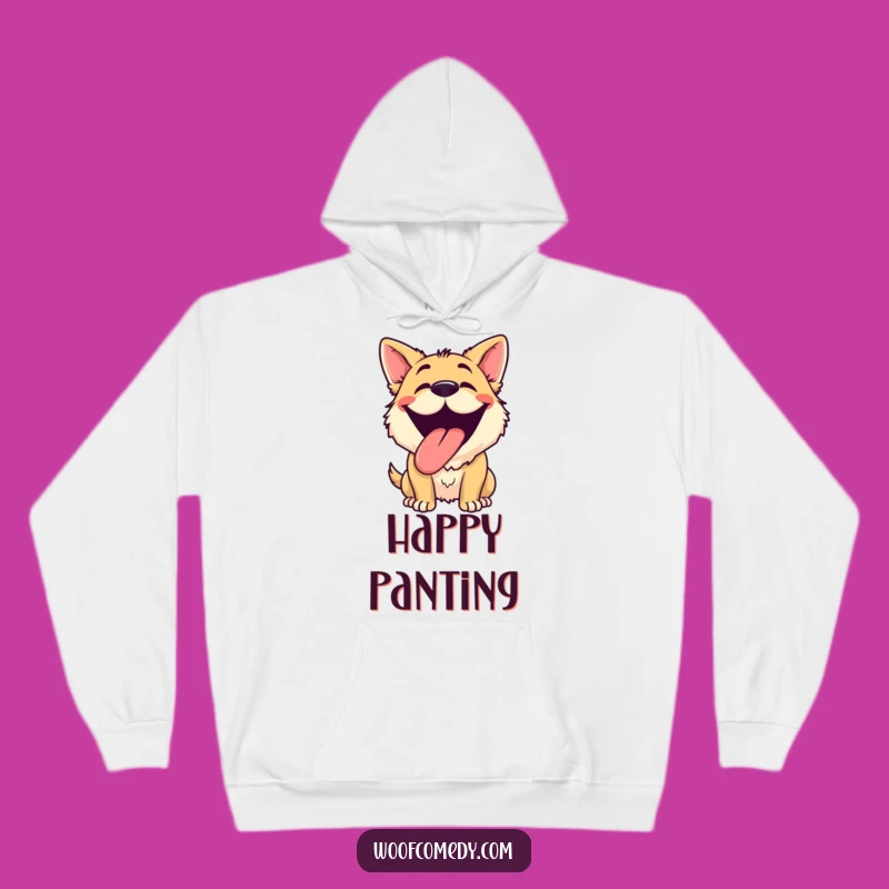 Funny Dog Grinning Hoodie: Cozy Comfort with a Silly Smile