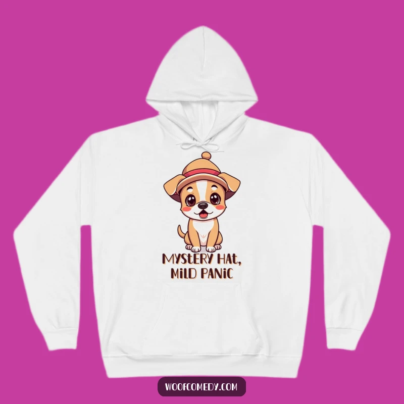 Cozy Funny Kawaii Dog Hoodie - Silly Hat Surprise, Warm Winter Wear