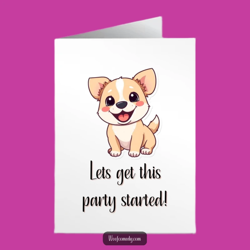 Free Printable Excited Dog Birthday Card - Funny Dog Downloadable Gift