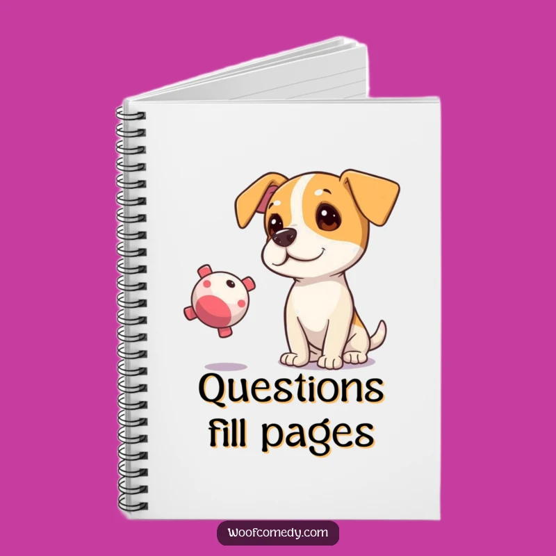 Funny Curious Dog Notebook: Jot Down Your Ponderings with This Hilarious Squeaky Toy Journal!